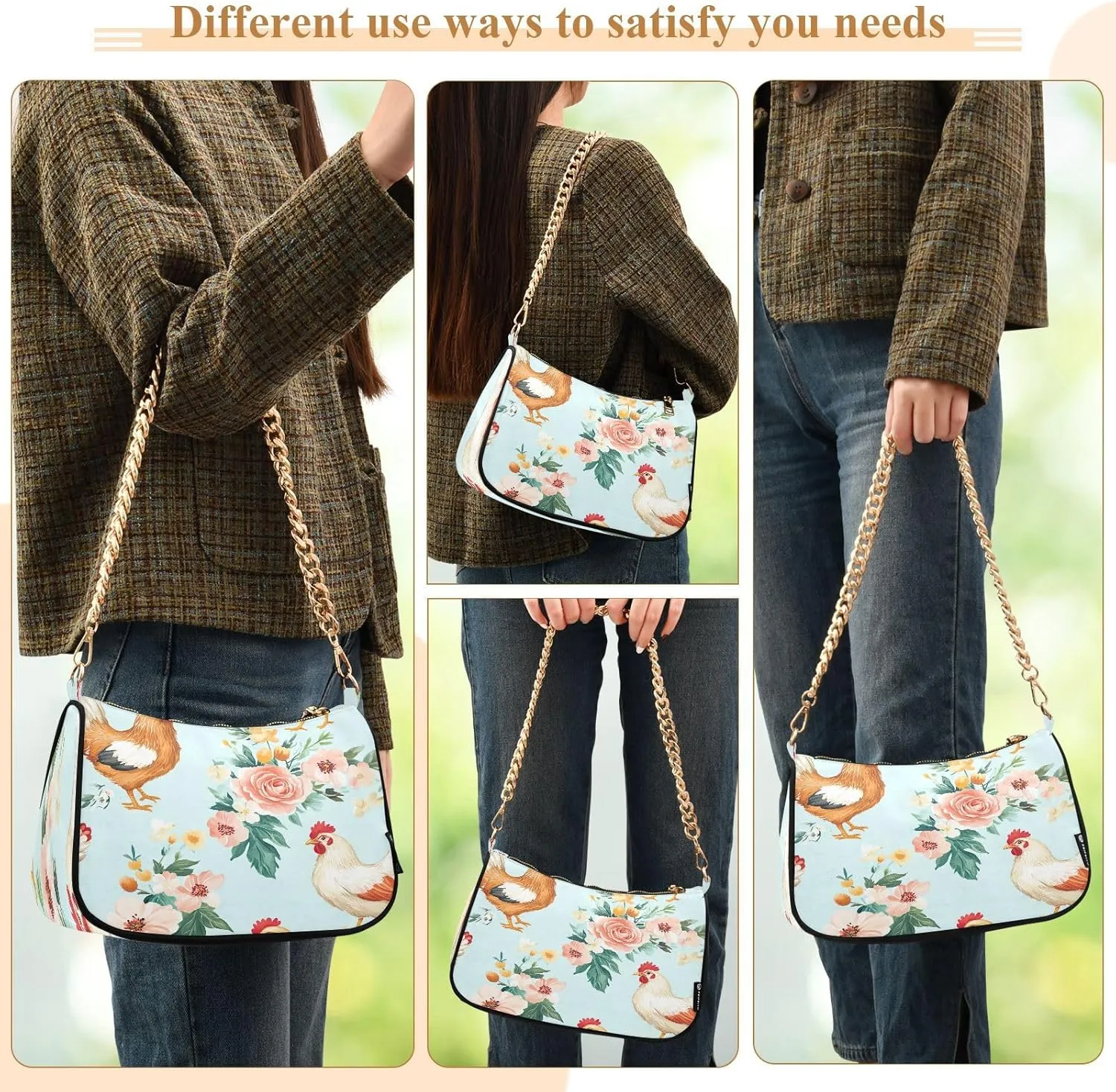 Cute Monkey Womens Purse, Womens Shoulder Bags Crossbody