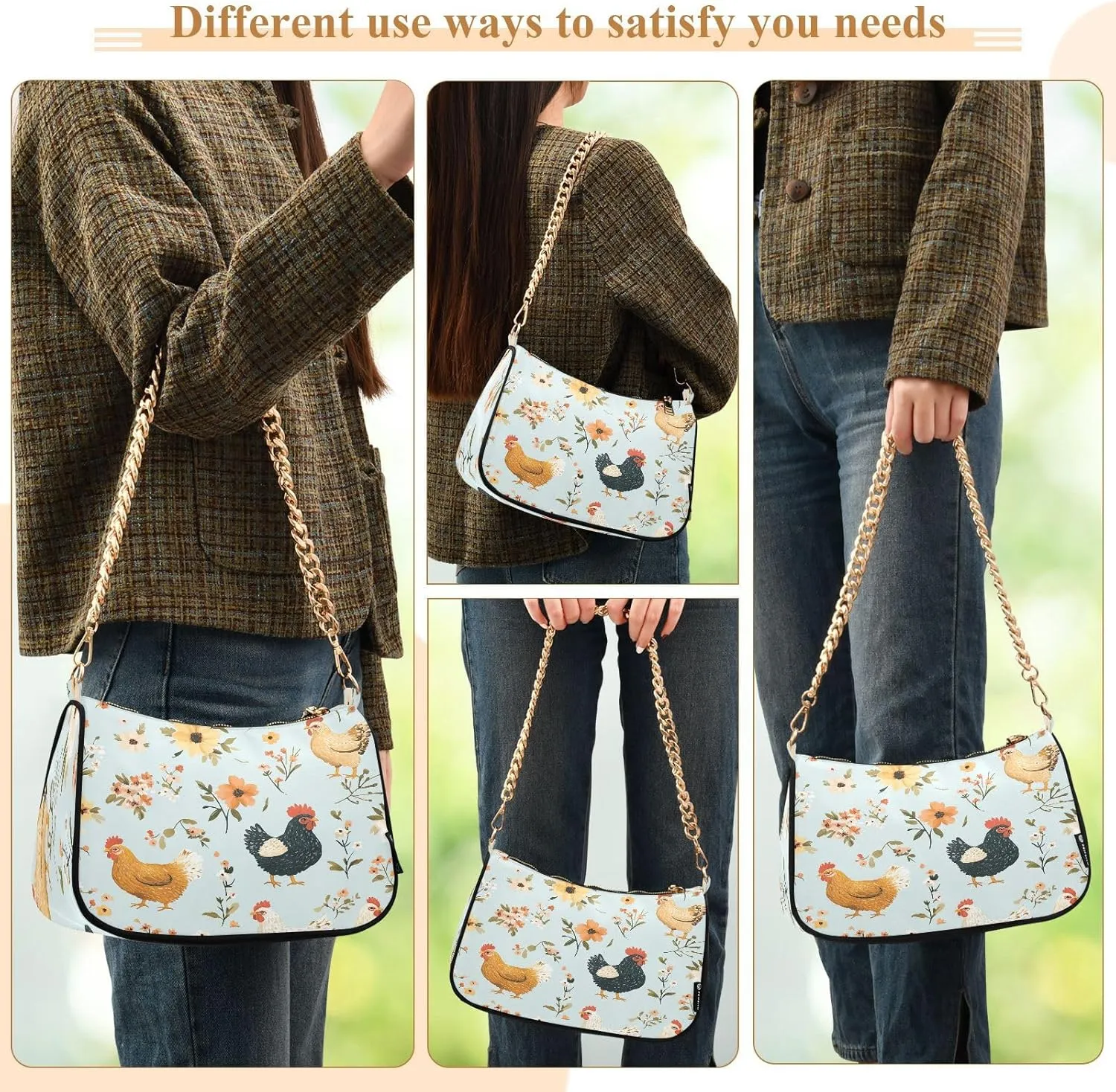 Cute Monkey Womens Purse, Womens Shoulder Bags Crossbody
