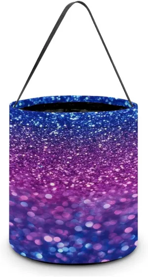 Diamond Purple Halloween Candy Bag Candy Tote Bucket Gift Bags Party Supplies for Women Men