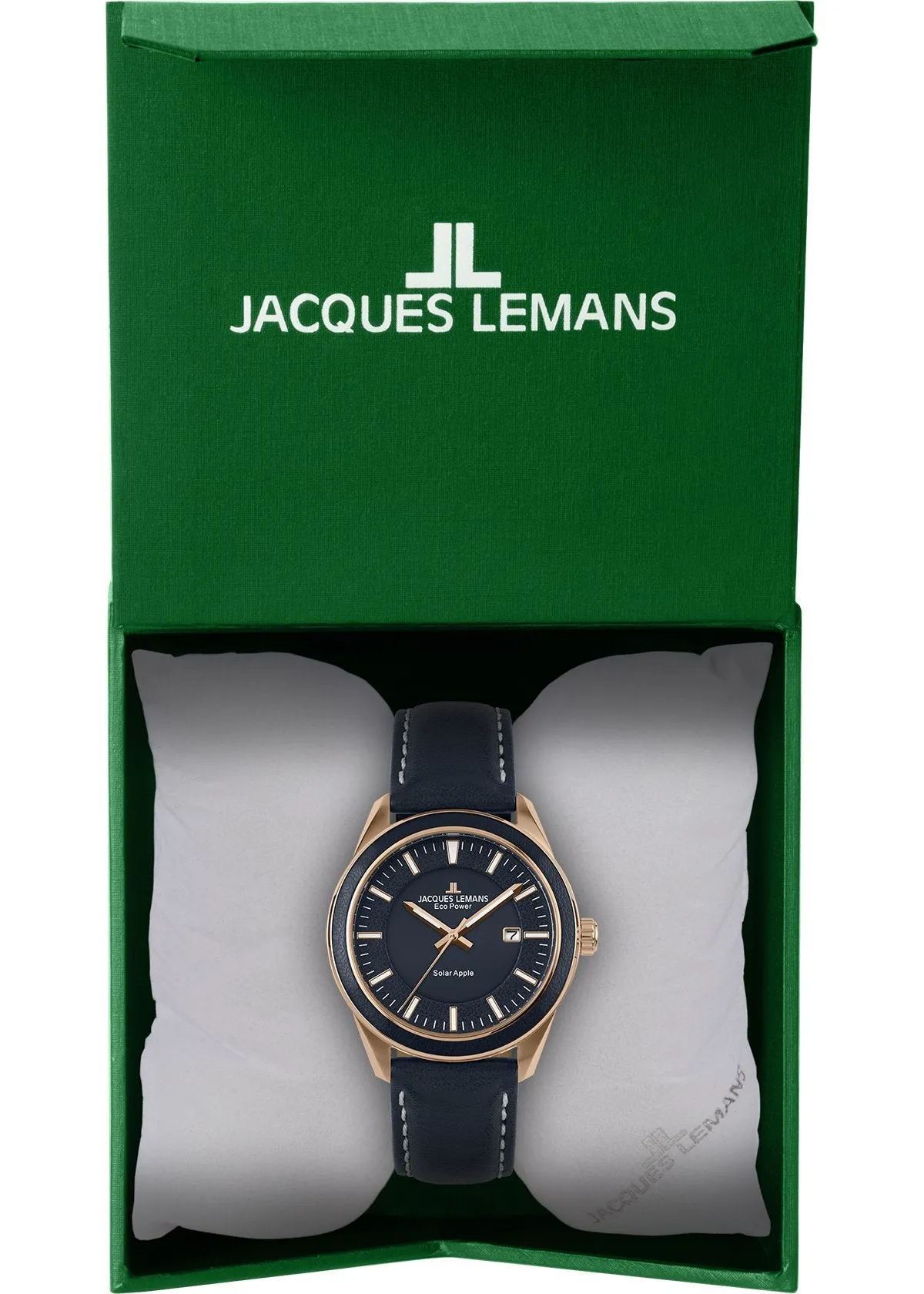 Eco Power Solar Vegan Strap Rose Gold Plated Men's Watch