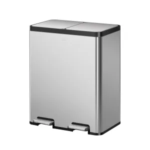 EcoCasa Step Recycling Can - Dual Compartment 30L 30L