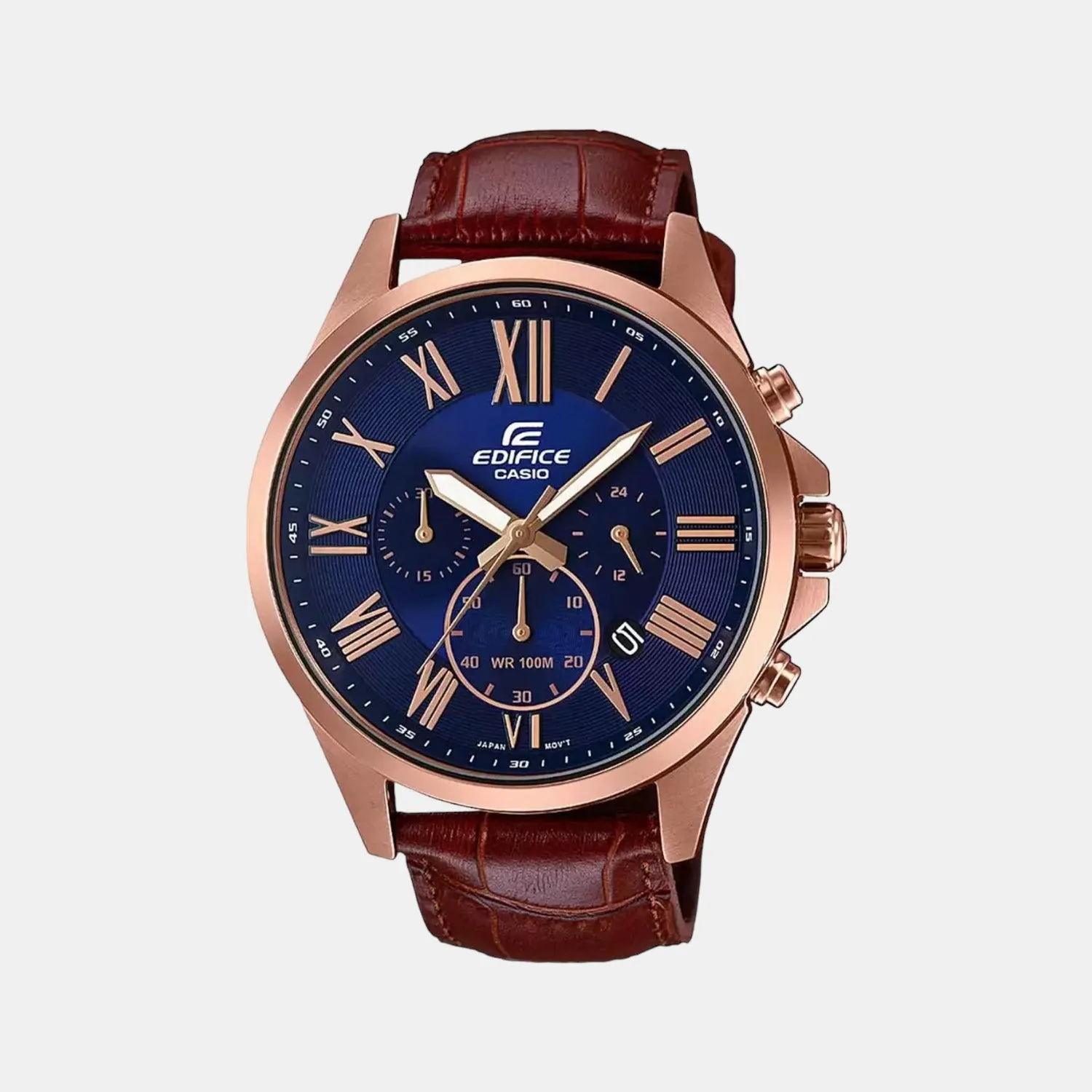 Edifice Men's Chronograph Leather Watch EX347 - EFV-500GL-2AVUDF