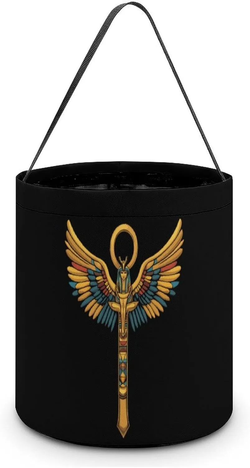 Egyptian Ankh Halloween Candy Bag Candy Tote Bucket Gift Bags Party Supplies for Women Men