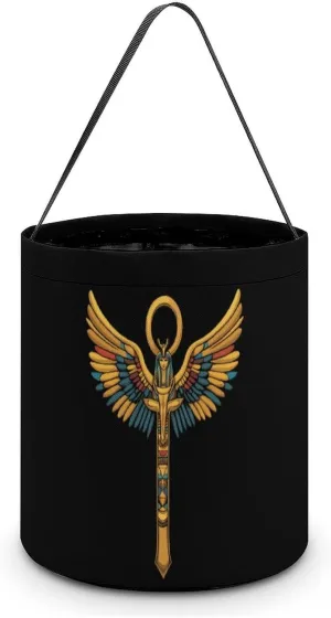 Egyptian Ankh Halloween Candy Bag Candy Tote Bucket Gift Bags Party Supplies for Women Men