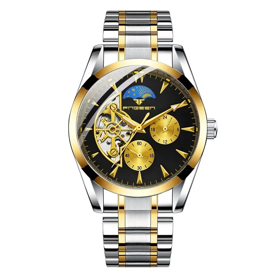 Elegant Star Quartz Crystal Glass Mechanical Watch