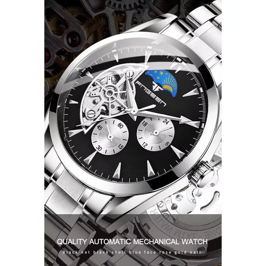Elegant Star Quartz Crystal Glass Mechanical Watch