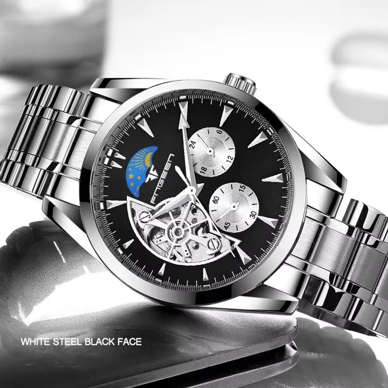 Elegant Star Quartz Crystal Glass Mechanical Watch