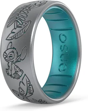 Enso Rings Disney Lilo & Stitch Silicone Ring Collection - Comfortable and Flexible Design