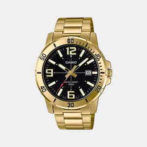 Enticer Men's Analog Stainless Steel Watch A1367 - MTP-VD01G-1BVUDF