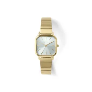 Esther Square Metal Watch (Gold   Mist)