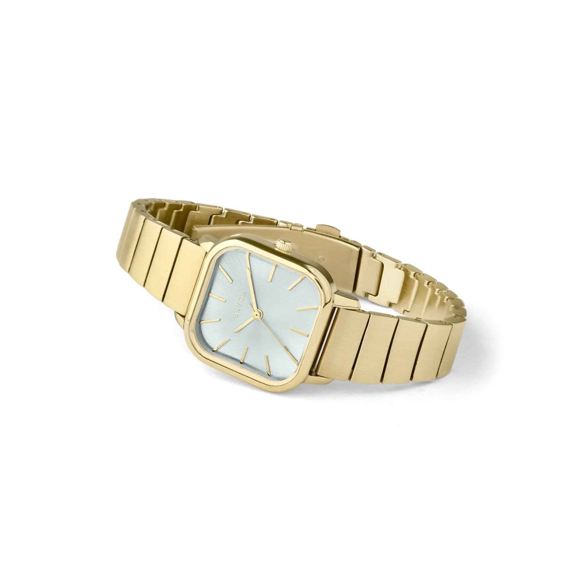 Esther Square Metal Watch (Gold   Mist)