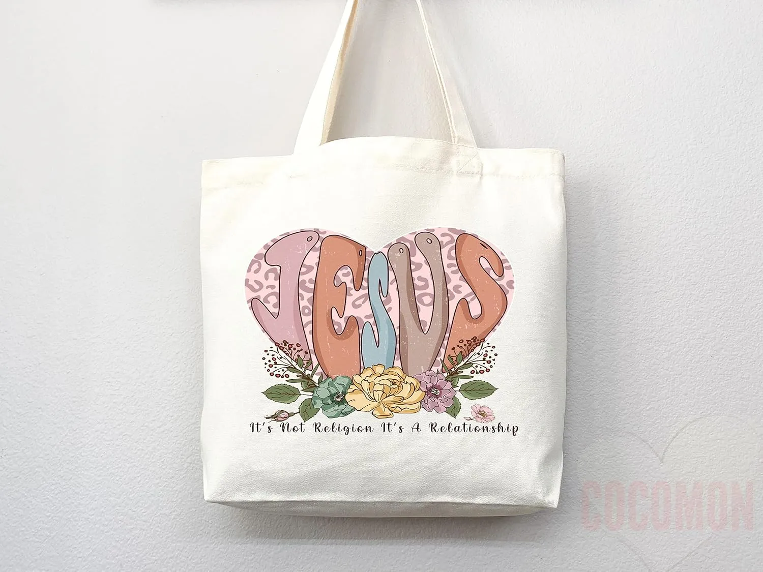 Faithful Christian Eco-Friendly Canvas Tote Bags - Inspirational Religious Totes, Bible Verses, Cross Designs, Church Gifts, Reusable Shopping Bags, Sustainable Carry-All (Tote Bag   Matching Pouch)