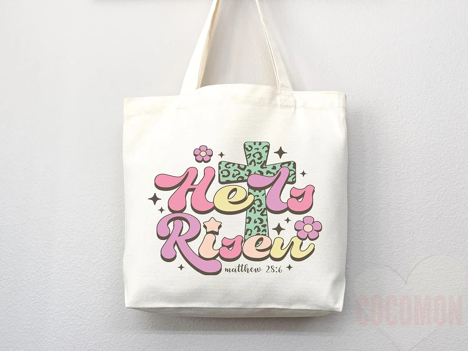 Faithful Christian Eco-Friendly Canvas Tote Bags - Inspirational Religious Totes, Bible Verses, Cross Designs, Church Gifts, Reusable Shopping Bags, Sustainable Carry-All (Tote Bag   Matching Pouch)