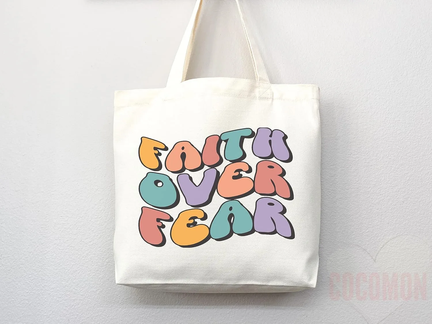 Faithful Christian Eco-Friendly Canvas Tote Bags - Inspirational Religious Totes, Bible Verses, Cross Designs, Church Gifts, Reusable Shopping Bags, Sustainable Carry-All (Tote Bag   Matching Pouch)