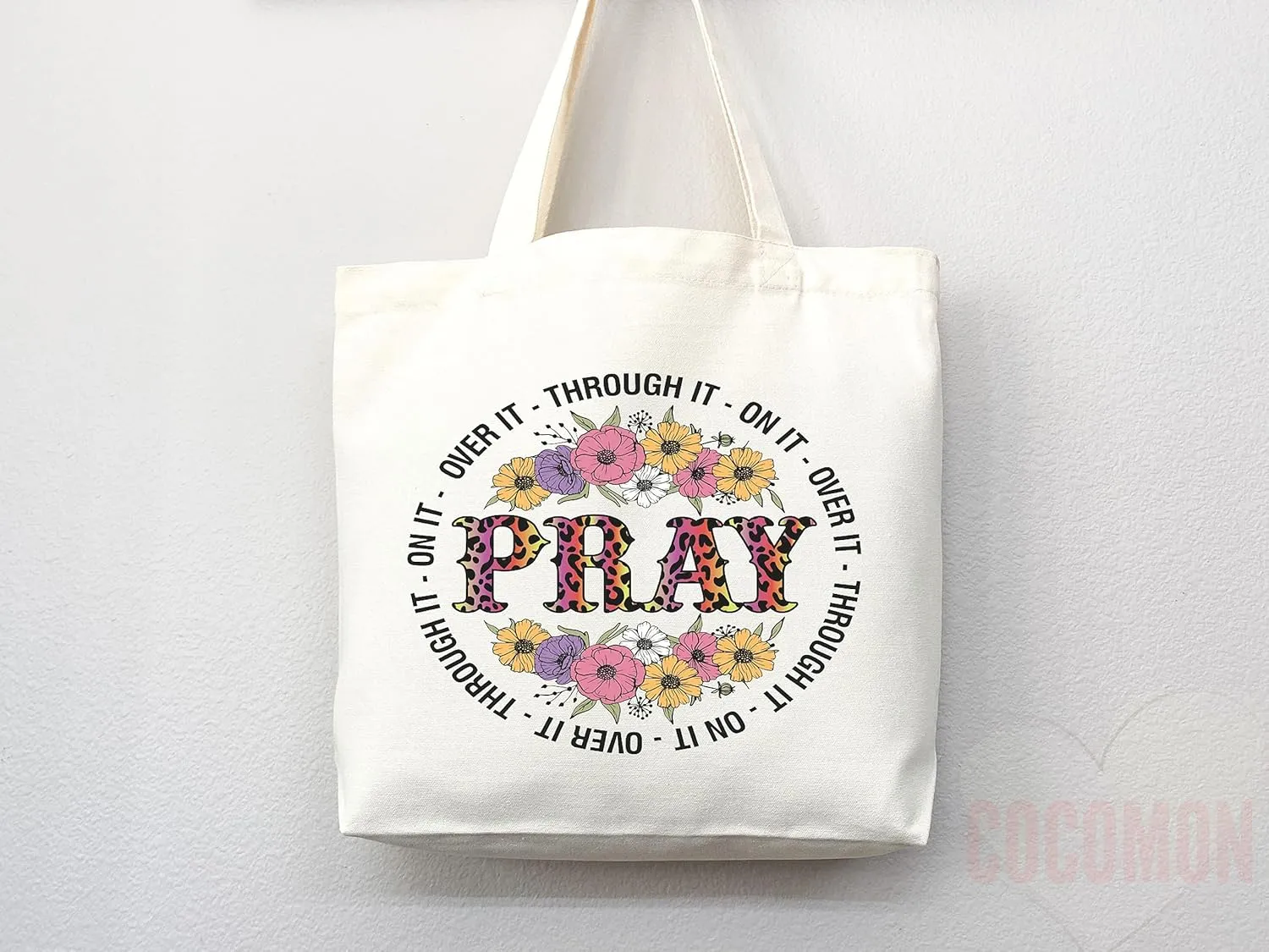 Faithful Christian Eco-Friendly Canvas Tote Bags - Inspirational Religious Totes, Bible Verses, Cross Designs, Church Gifts, Reusable Shopping Bags, Sustainable Carry-All (Tote Bag   Matching Pouch)