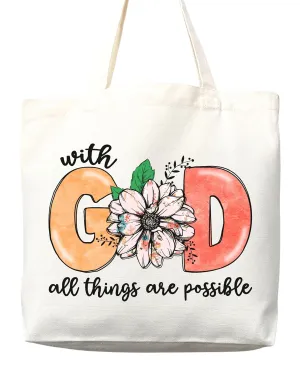 Faithful Christian Eco-Friendly Canvas Tote Bags - Inspirational Religious Totes, Bible Verses, Cross Designs, Church Gifts, Reusable Shopping Bags, Sustainable Carry-All (Tote Bag Only)