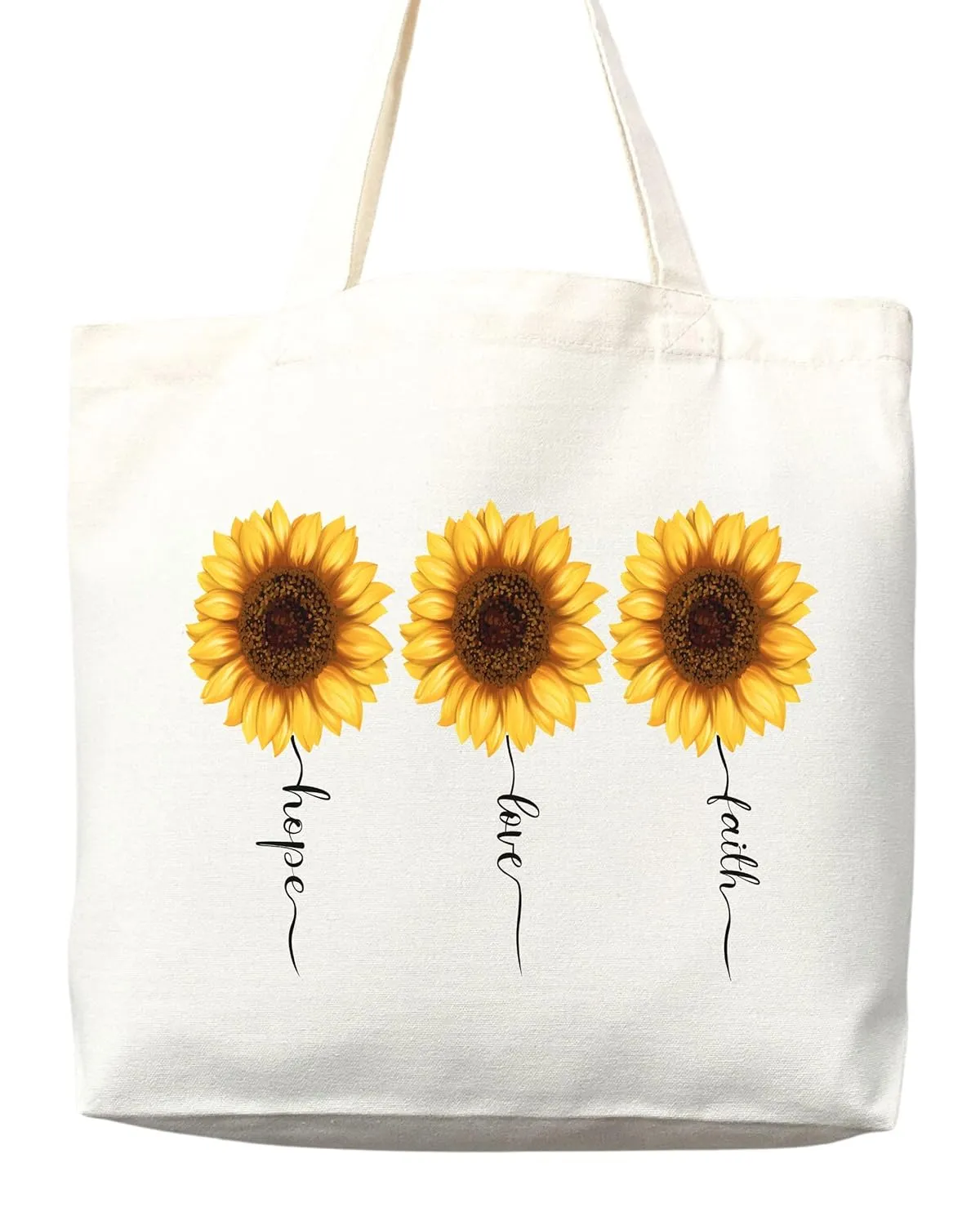 Faithful Christian Eco-Friendly Canvas Tote Bags - Inspirational Religious Totes, Bible Verses, Cross Designs, Church Gifts, Reusable Shopping Bags, Sustainable Carry-All (Tote Bag Only)