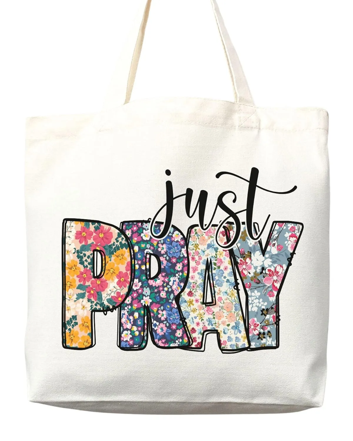 Faithful Christian Eco-Friendly Canvas Tote Bags - Inspirational Religious Totes, Bible Verses, Cross Designs, Church Gifts, Reusable Shopping Bags, Sustainable Carry-All (Tote Bag Only)
