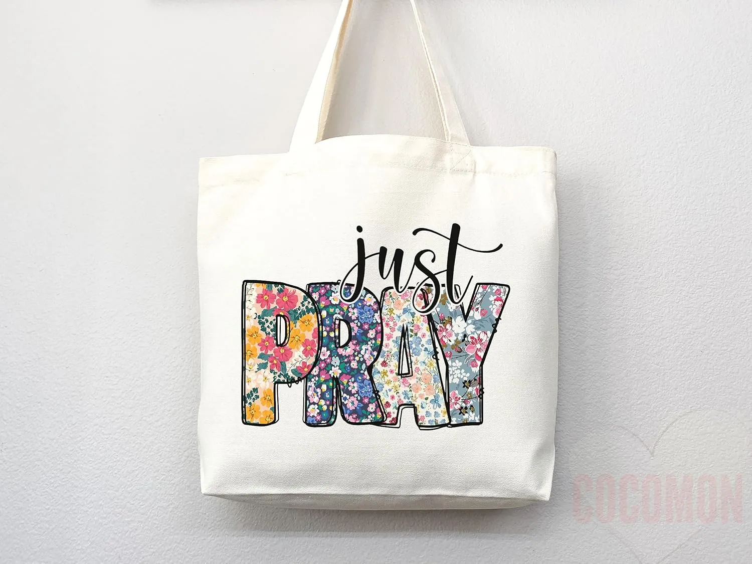Faithful Christian Eco-Friendly Canvas Tote Bags - Inspirational Religious Totes, Bible Verses, Cross Designs, Church Gifts, Reusable Shopping Bags, Sustainable Carry-All (Tote Bag Only)