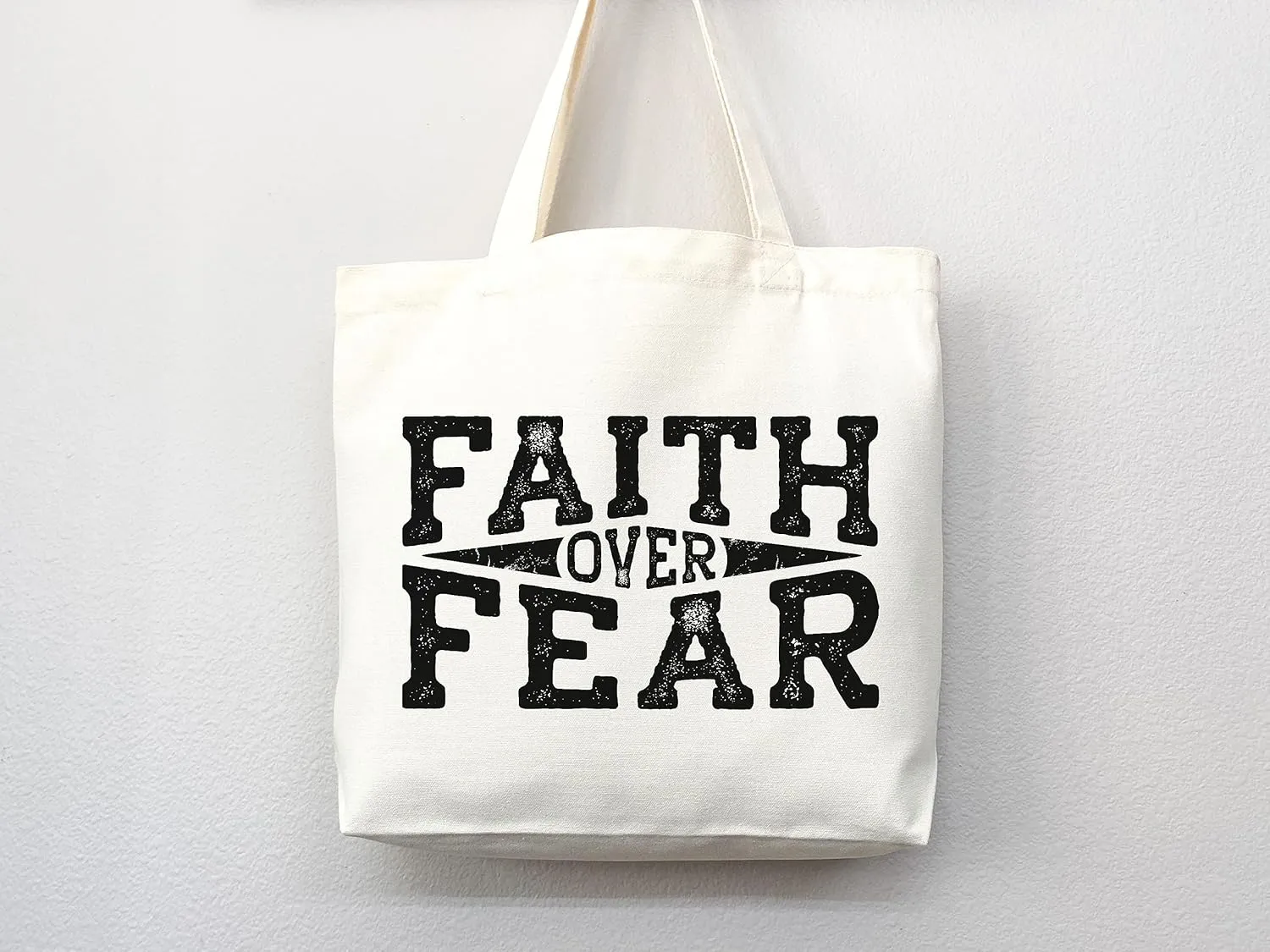 Faithful Christian Eco-Friendly Canvas Tote Bags - Inspirational Religious Totes, Bible Verses, Cross Designs, Church Gifts, Reusable Shopping Bags, Sustainable Carry-All (Tote Bag Only)