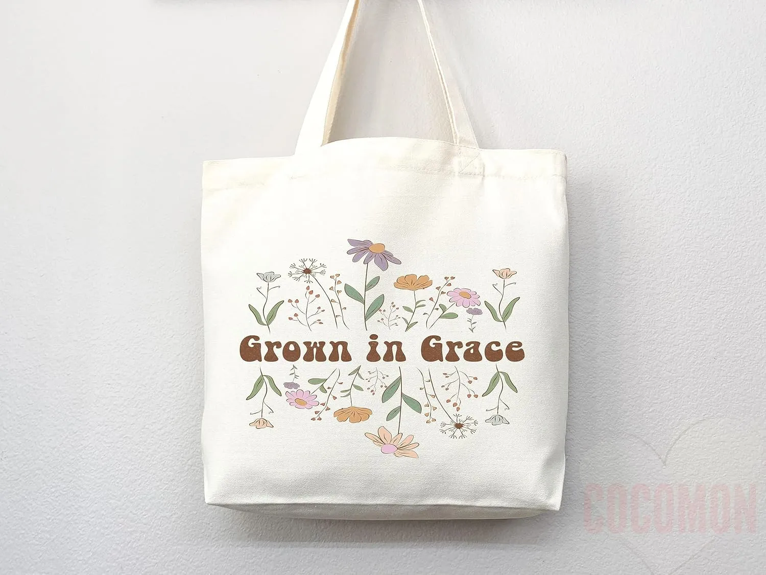 Faithful Christian Eco-Friendly Canvas Tote Bags - Inspirational Religious Totes, Bible Verses, Cross Designs, Church Gifts, Reusable Shopping Bags, Sustainable Carry-All (Tote Bag Only)