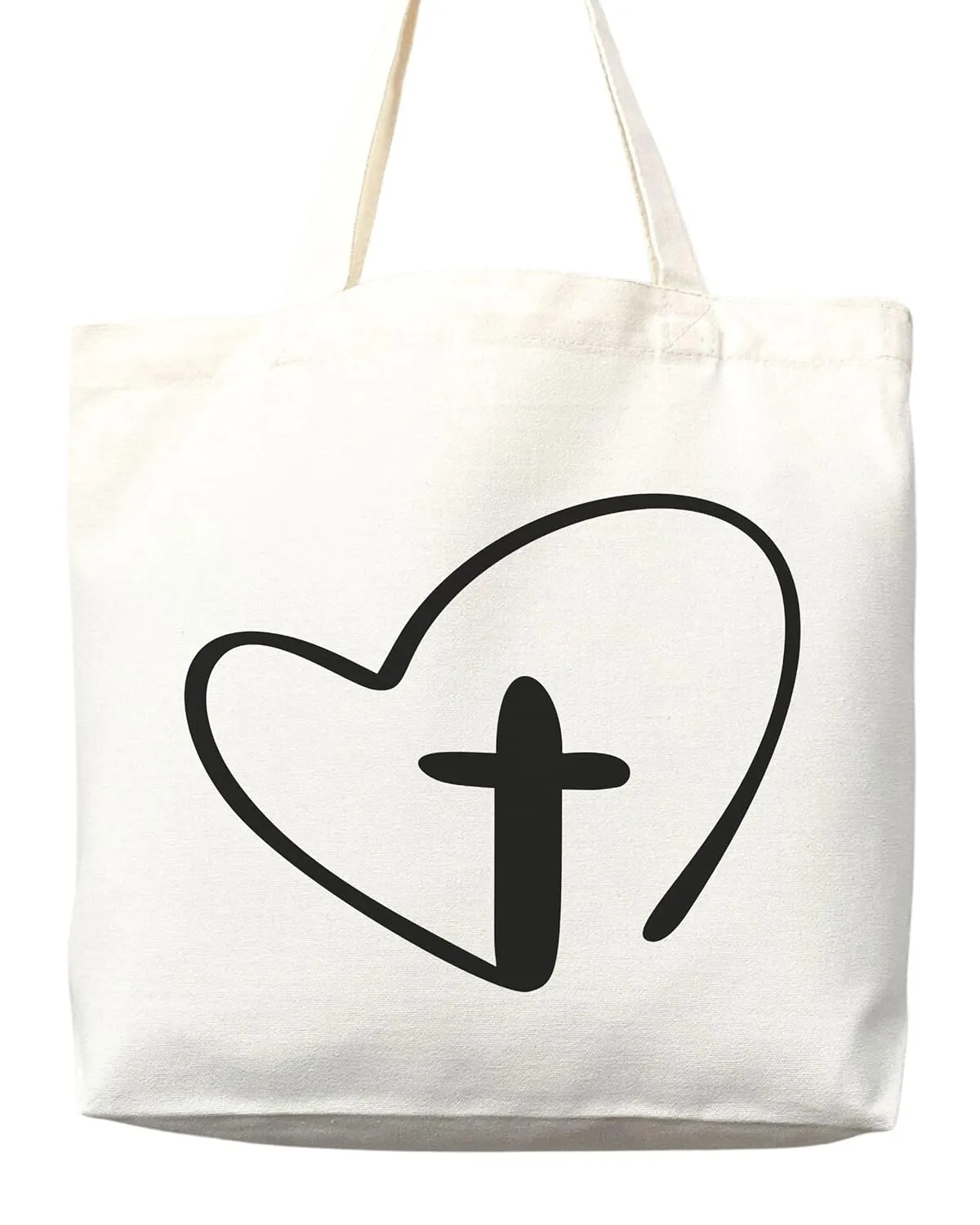 Faithful Christian Eco-Friendly Canvas Tote Bags - Inspirational Religious Totes, Bible Verses, Cross Designs, Church Gifts, Reusable Shopping Bags, Sustainable Carry-All (Tote Bag Only)