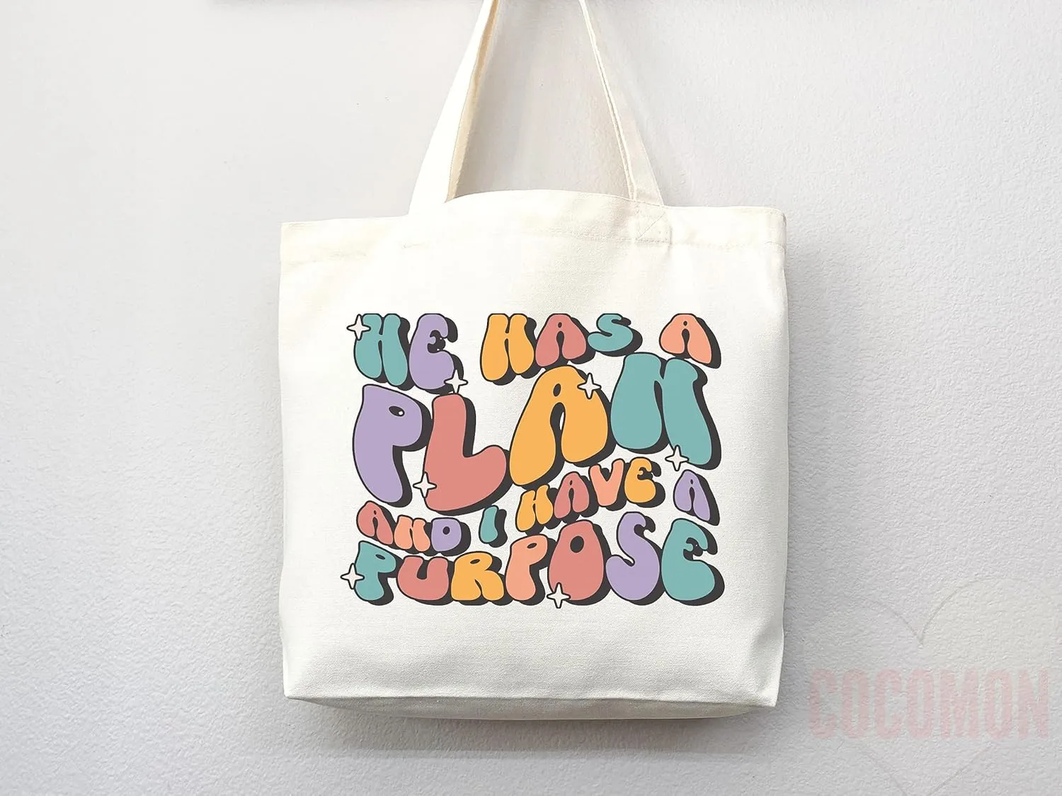 Faithful Christian Eco-Friendly Canvas Tote Bags - Inspirational Religious Totes, Bible Verses, Cross Designs, Church Gifts, Reusable Shopping Bags, Sustainable Carry-All (Tote Bag Only)