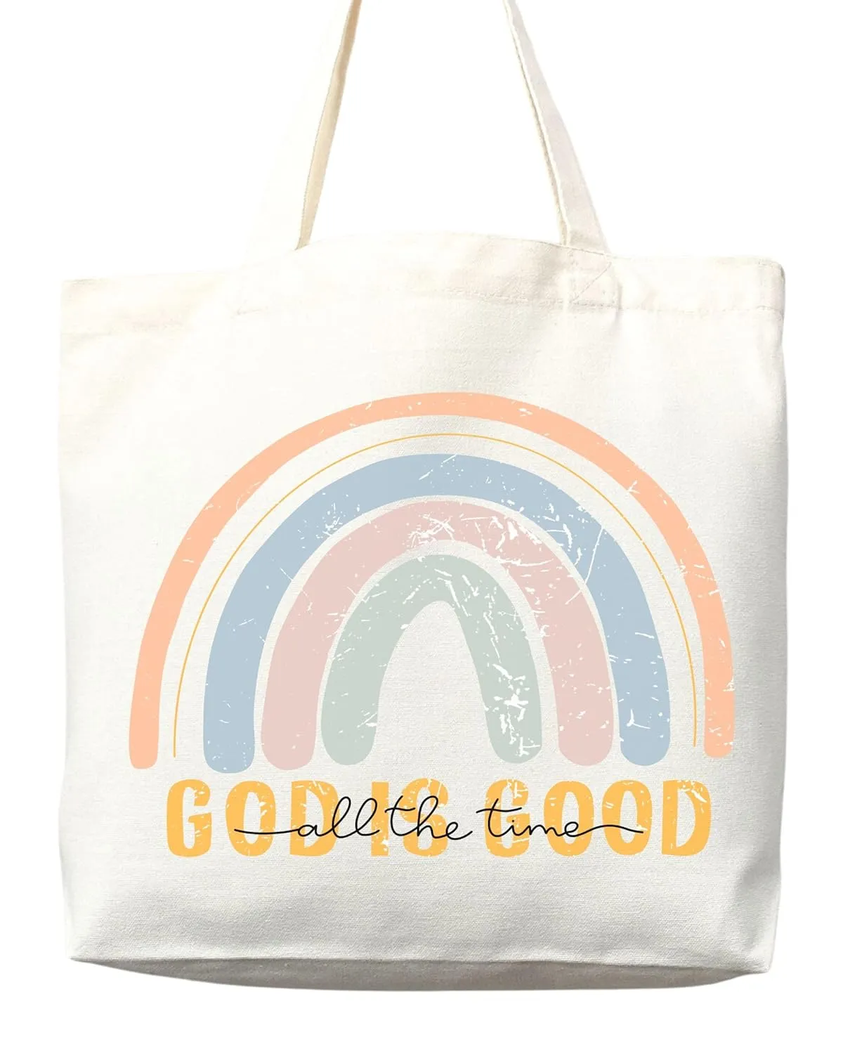 Faithful Christian Eco-Friendly Canvas Tote Bags - Inspirational Religious Totes, Bible Verses, Cross Designs, Church Gifts, Reusable Shopping Bags, Sustainable Carry-All (Tote Bag only)