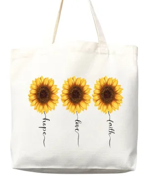 Faithful Christian Eco-Friendly Canvas Tote Bags - Inspirational Religious Totes, Bible Verses, Cross Designs, Church Gifts, Reusable Shopping Bags, Sustainable Carry-All (Tote Bag Only)