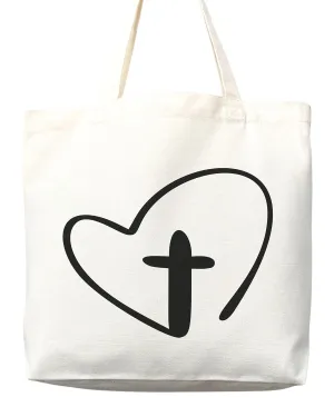 Faithful Christian Eco-Friendly Canvas Tote Bags - Inspirational Religious Totes, Bible Verses, Cross Designs, Church Gifts, Reusable Shopping Bags, Sustainable Carry-All (Tote Bag Only)