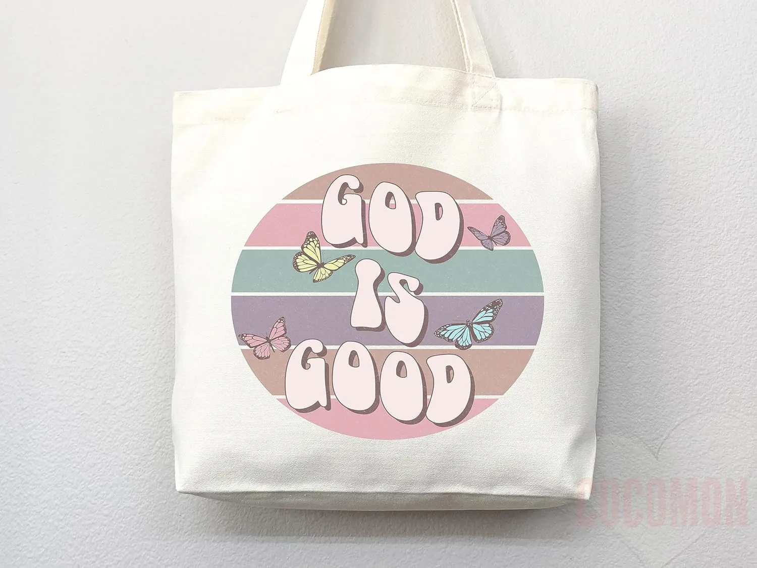 Faithful Christian Eco-Friendly Canvas Tote Bags - Inspirational Religious Totes, Bible Verses, Cross Designs, Church Gifts, Reusable Shopping Bags, Sustainable Carry-All (Tote Bag)