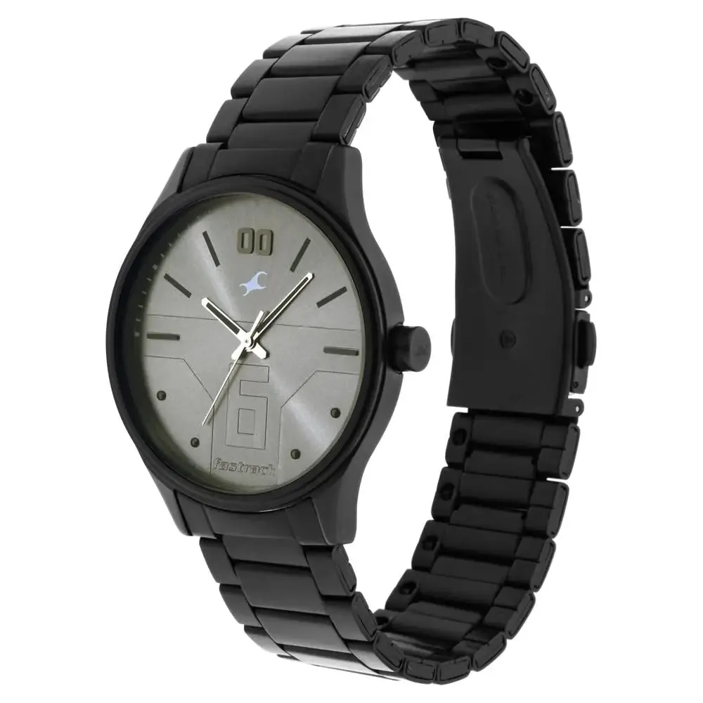 Fastrack Bare Basics Analog Grey Dial Men's Watch
