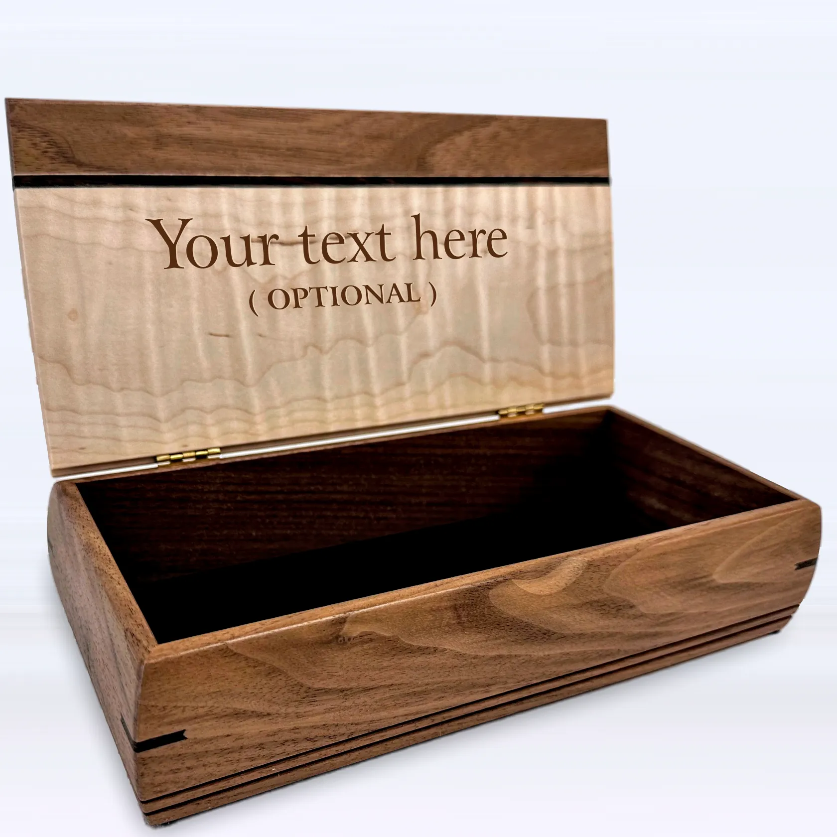 Father's Day Gift - Handmade Wooden Cache Box (First Love...)