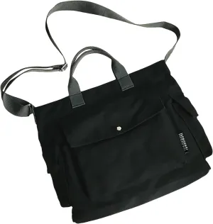 Faux Leather Purses Satchel for Women Women's Shoulder Bags Tote Satchel Fashion Bag with Compartments(Black)