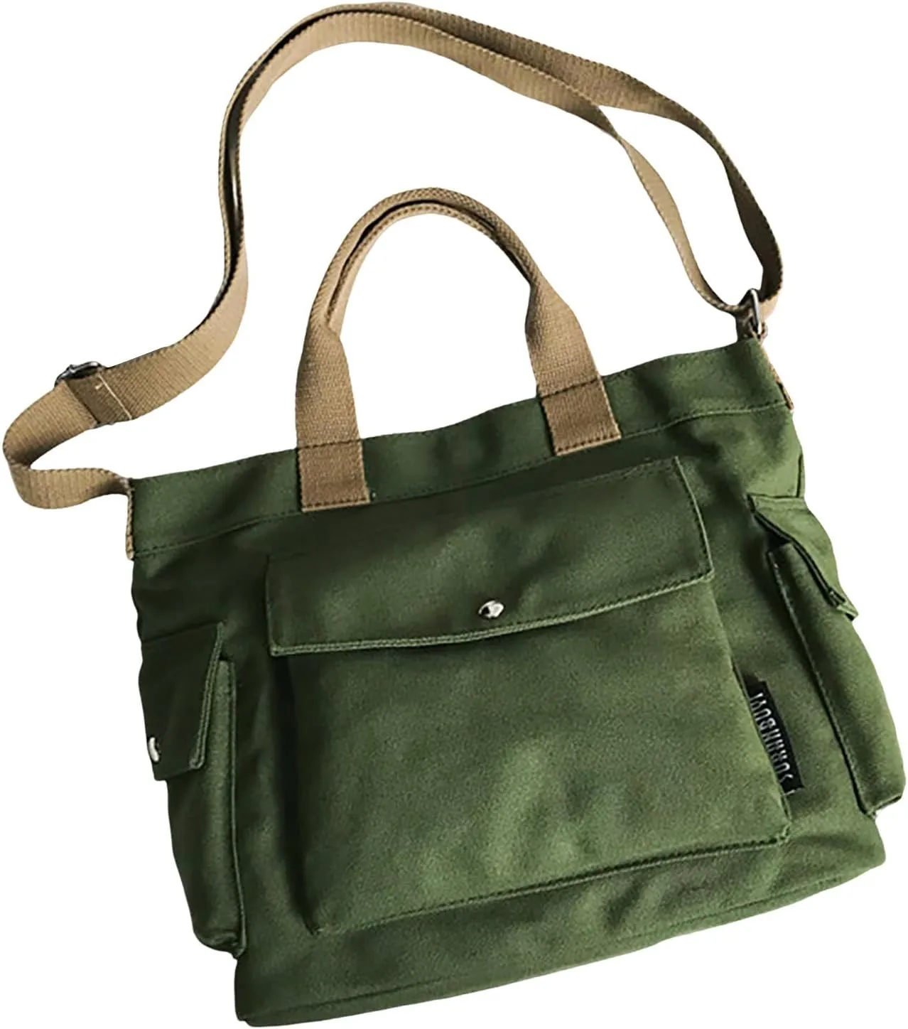 Faux Leather Purses Satchel for Women Women's Shoulder Bags Tote Satchel Fashion Bag with Compartments(Green)