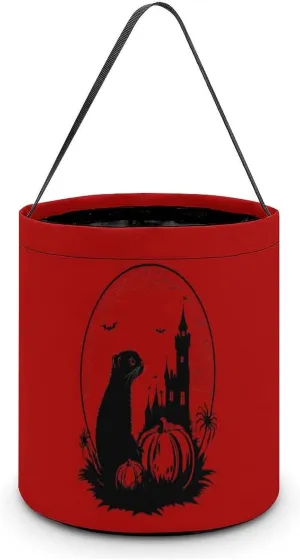 Ferret Halloween Halloween Candy Bag Candy Tote Bucket Gift Bags Party Supplies for Women Men