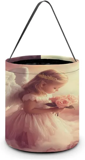 Flower Angel Halloween Candy Bag Candy Tote Bucket Gift Bags Party Supplies for Women Men