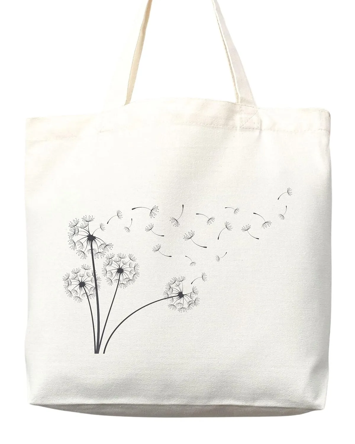 Flower Tote Bag Floral Canvas Tote Shopper Gift for Flower Lovers, Teachers, Library Bag Reusable Grocery Bag Eco-Friendly Readers' Tote Library Tote Librarian Gift (Tote Bag   Matching Pouch)