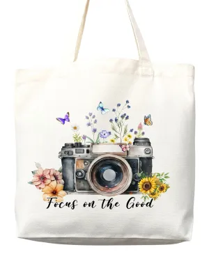 Flower Tote Bag Floral Canvas Tote Shopper Gift for Flower Lovers, Teachers, Library Bag Reusable Grocery Bag Eco-Friendly Readers' Tote Library Tote Librarian Gift (Tote Bag   Matching Pouch)