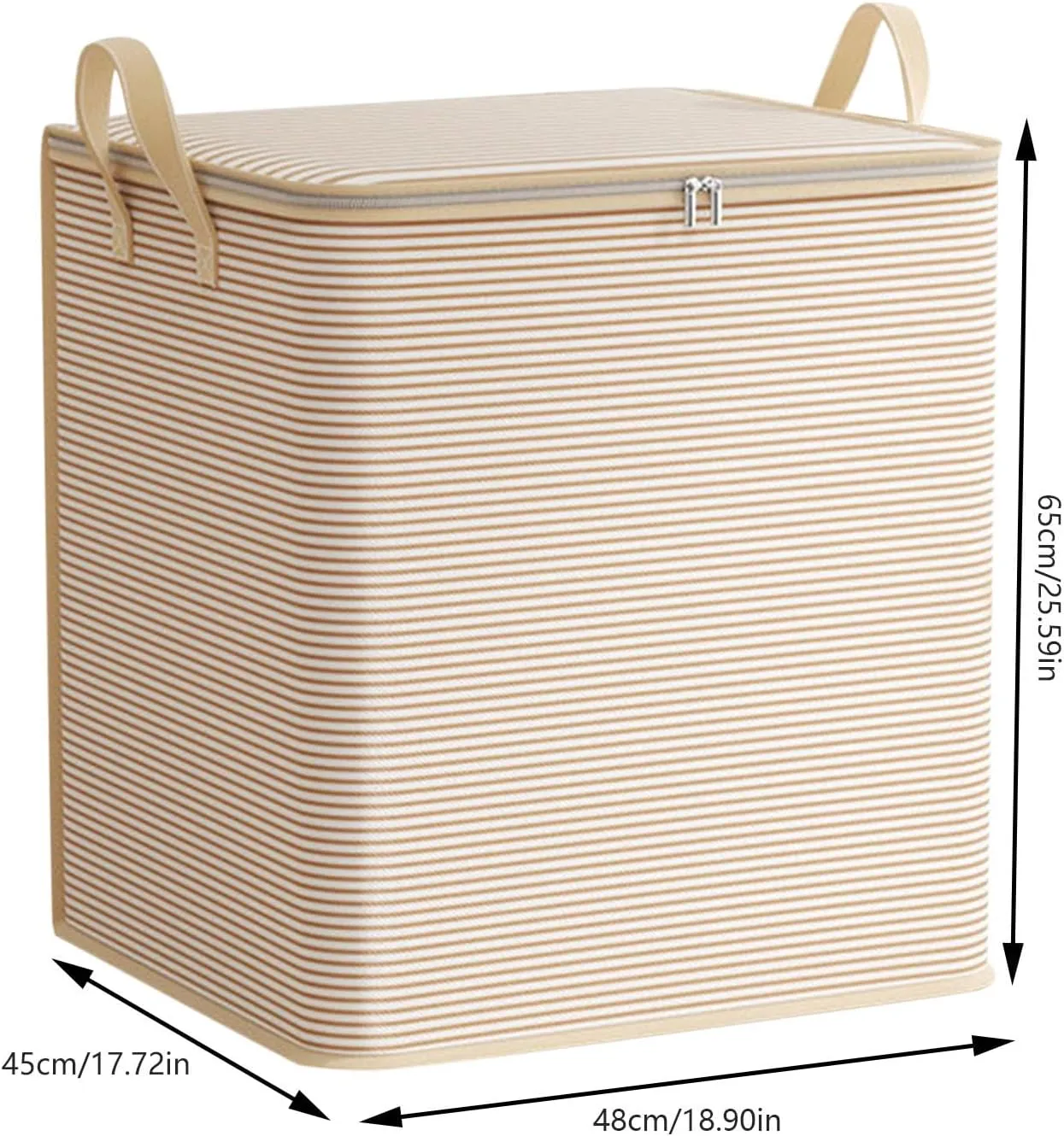 Foldable Organization and Storage with Sturdy Handle & Zipper Moving Bags Under Bed Storage Containers Clothing Storage Large Storage Bags for Comforter, Blankets, Bedding, Closet