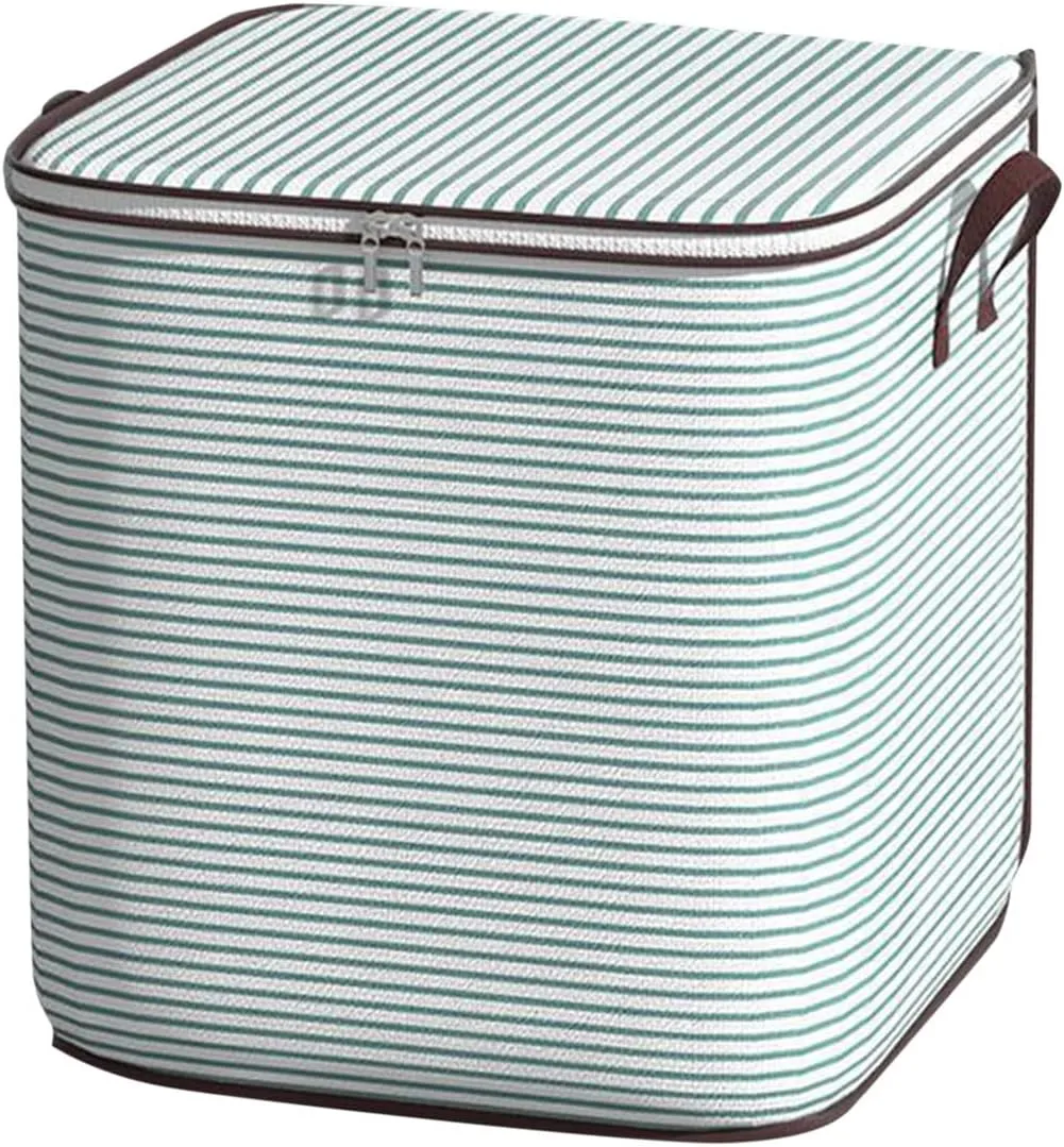 Foldable Organization and Storage with Sturdy Handle & Zipper Moving Boxes Under Bed Storage Containers Clothing Storage Organizer Large Storage Bags for Bedding, Blankets, Comforter, Closet