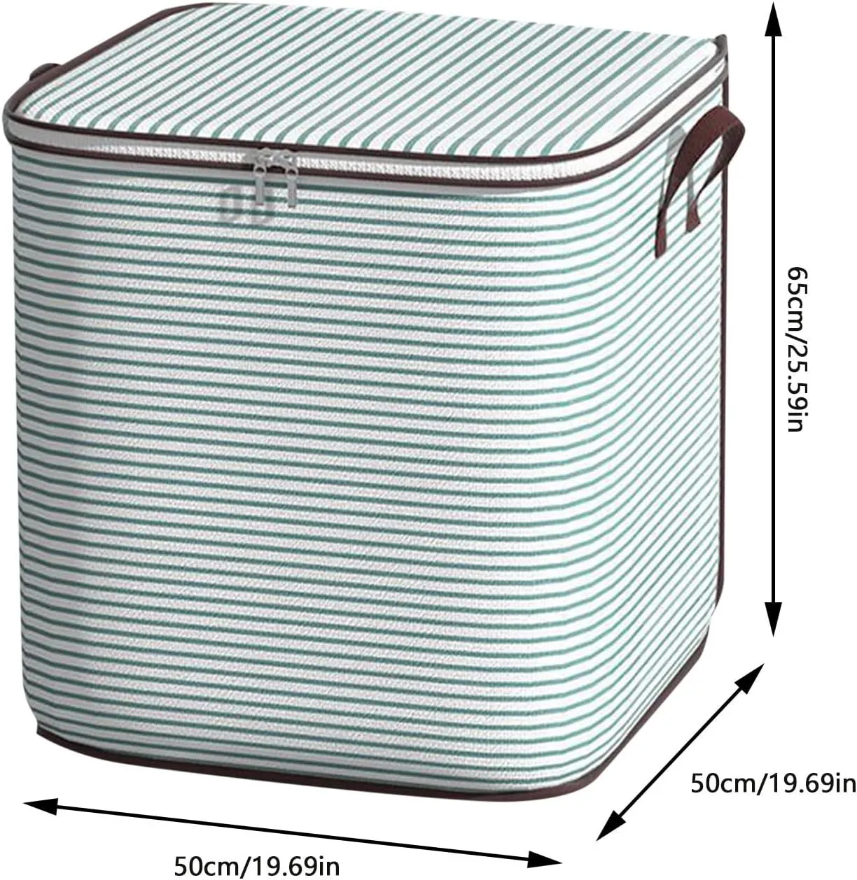 Foldable Storage and Organization with Sturdy Handle & Zipper Moving Bags Underbed Storage Clothing Storage Organizer Large Storage Bags for Comforter, Bedding, Closet, Blankets