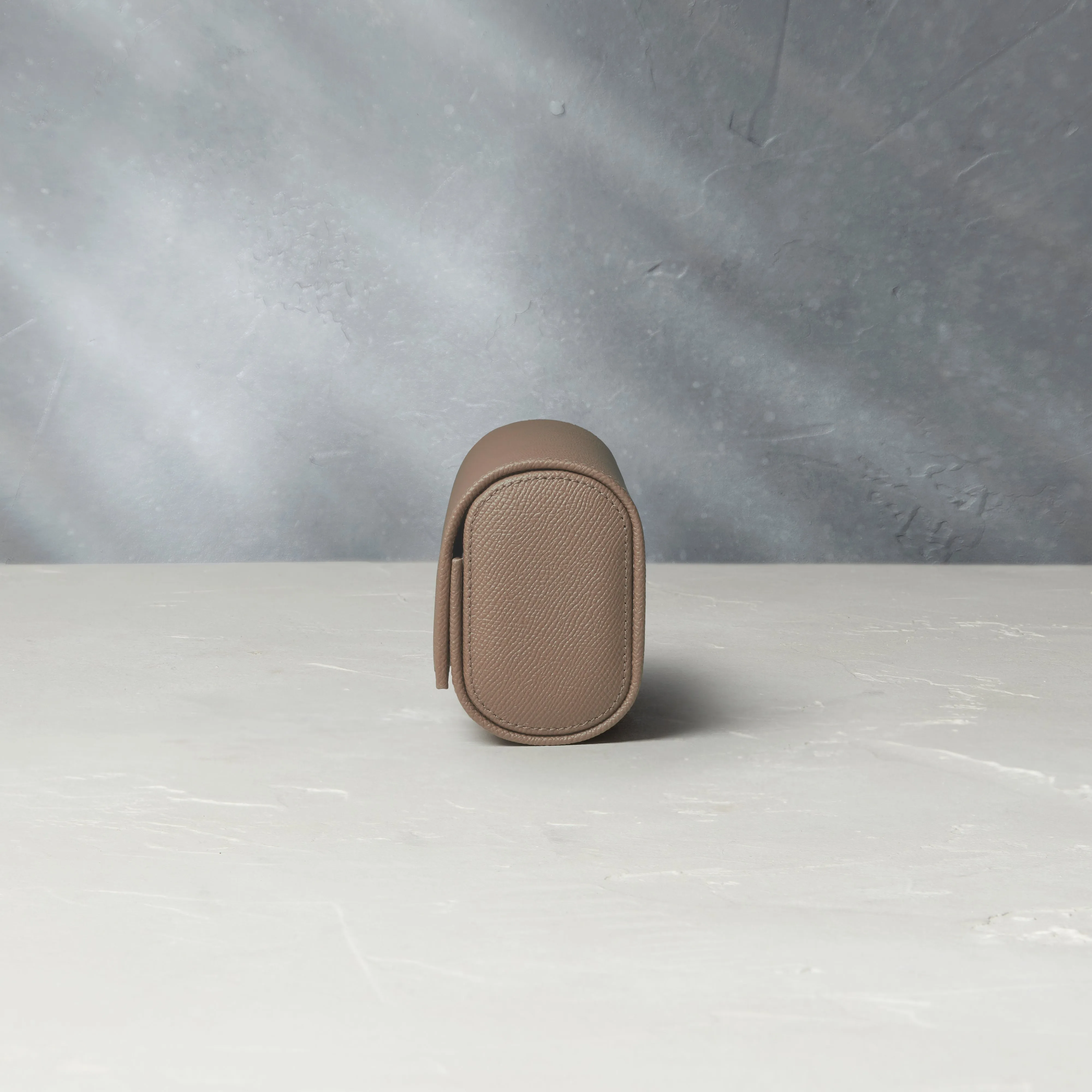 four-watch roll, grained leather