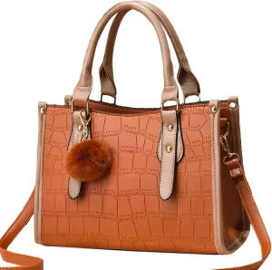 Genuine Leather Crossbody Bags for Women Large Casual Handbags for Work Dating Womens Bucket Purse