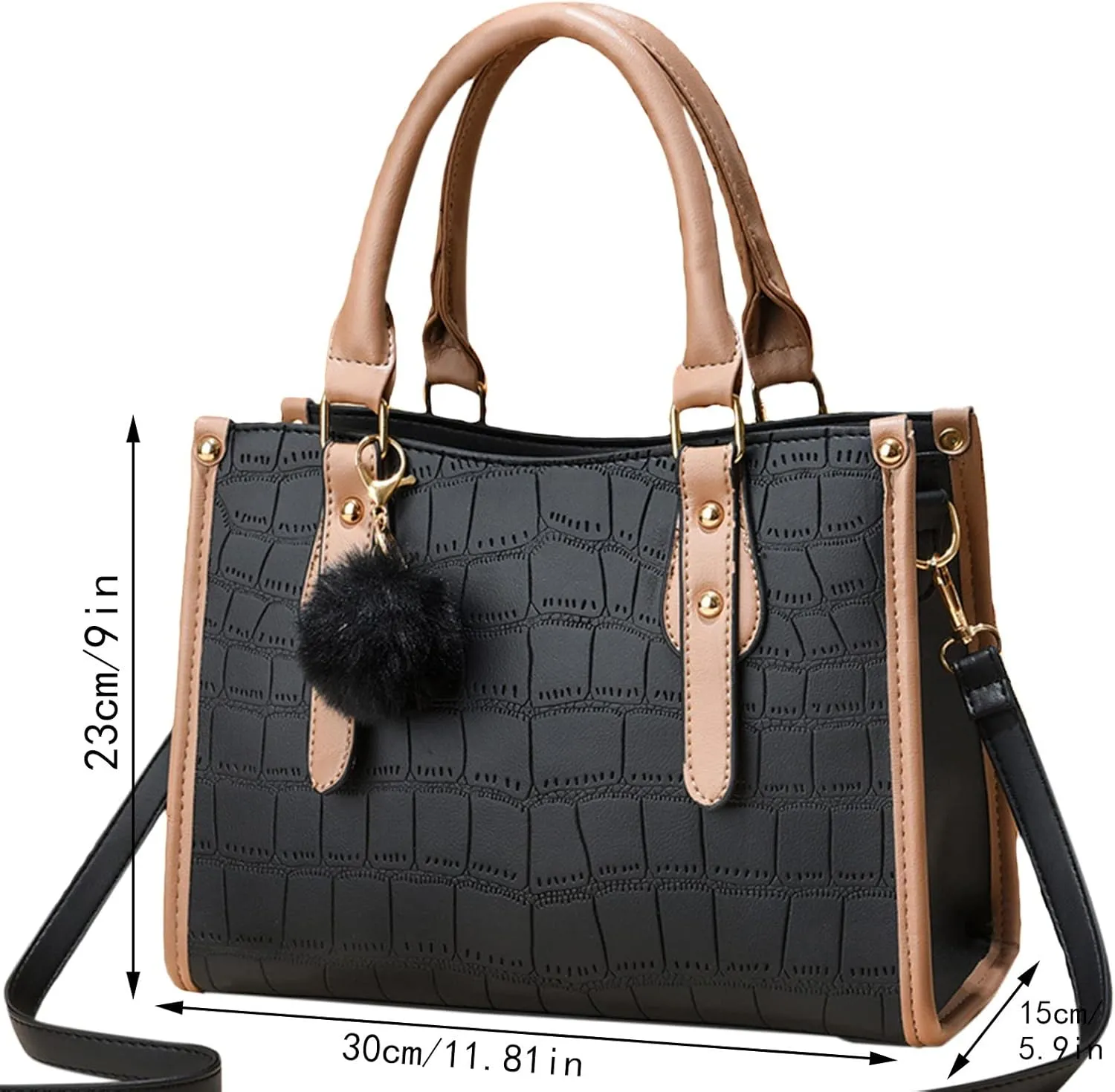 Genuine Leather Crossbody Bags for Women Large Casual Handbags for Work Dating Womens Bucket Purse