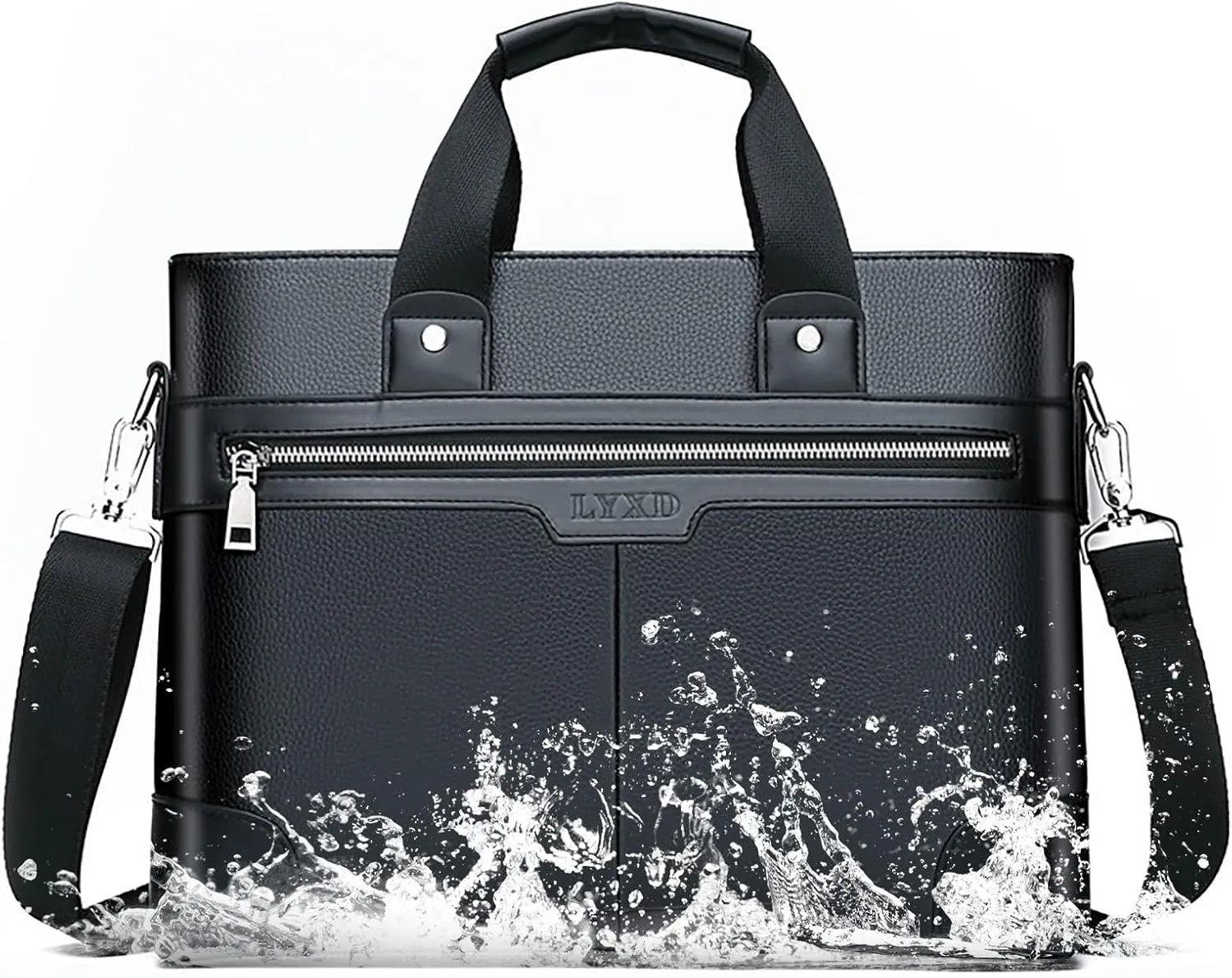 Genuine Leather Crossbody Bags for Women Shoulder Bags Top Handle Satchel Purses Lightweight Carry on Bag(Black)