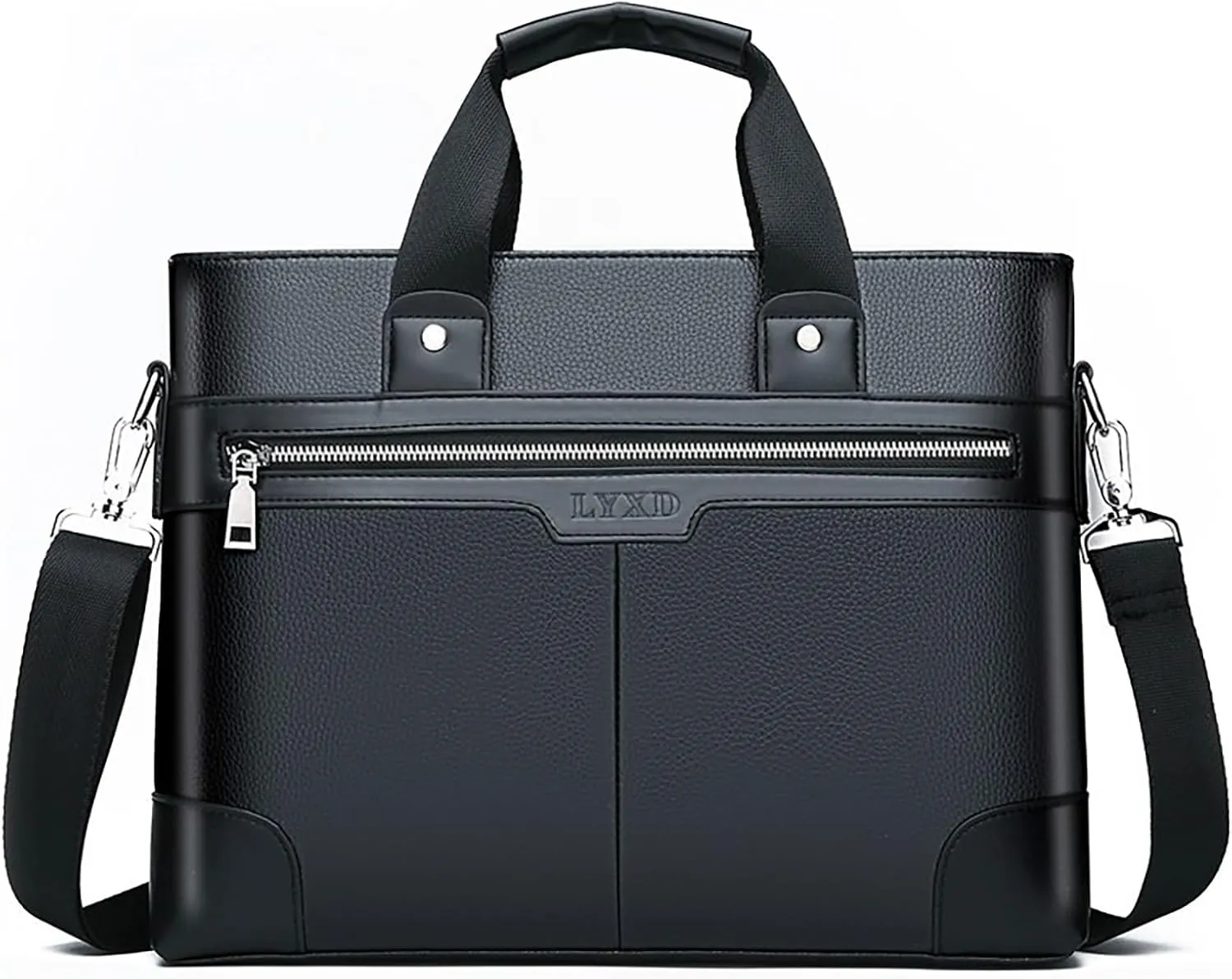 Genuine Leather Crossbody Bags for Women Shoulder Bags Top Handle Satchel Purses Lightweight Carry on Bag(Black)