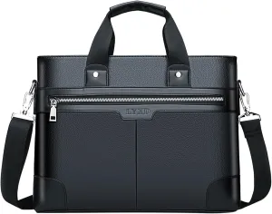 Genuine Leather Crossbody Bags for Women Shoulder Bags Top Handle Satchel Purses Lightweight Carry on Bag(Black)