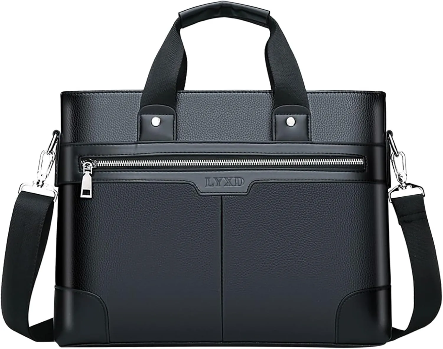 Genuine Leather Crossbody Bags for Women Shoulder Bags Top Handle Satchel Purses Lightweight Carry on Bag(Black)