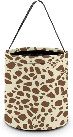 Giraffe Print Halloween Candy Bag Candy Tote Bucket Gift Bags Party Supplies for Women Men